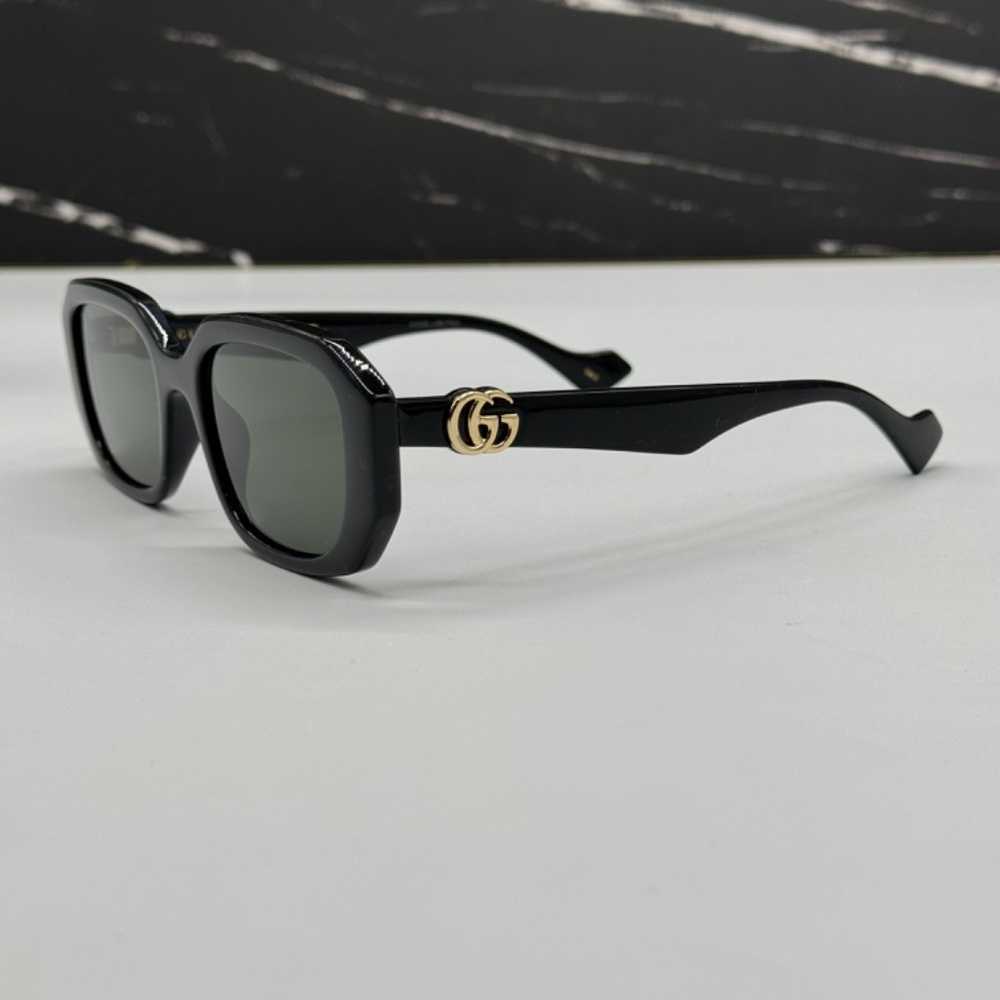 NEW GG1535S 001 GUCCI BLACK GREY GEOMETRIC WOMEN SUNGLASSES GUCCI - Picture 6 of 12